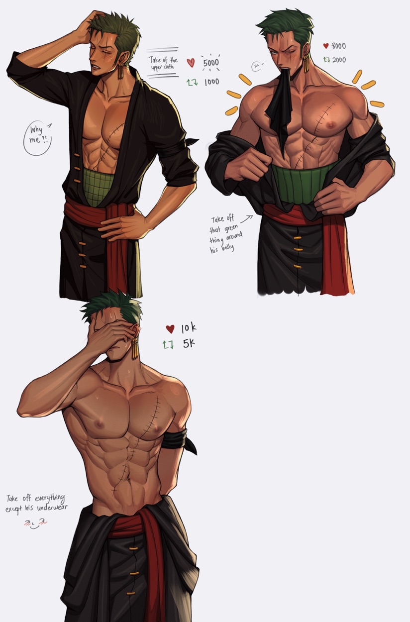 Zoro strip game #3