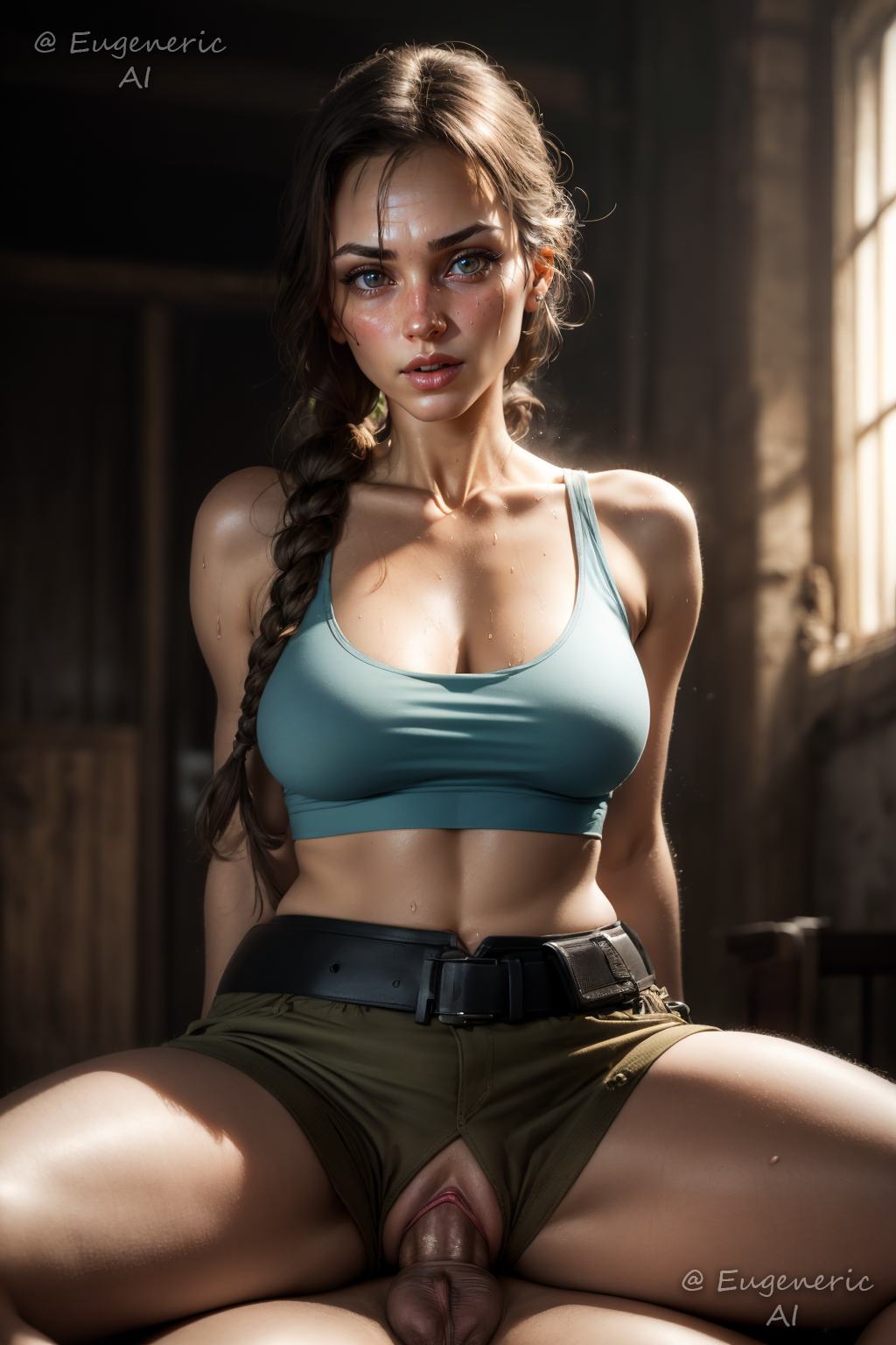 Lara Croft (Sex + a bit BJ)